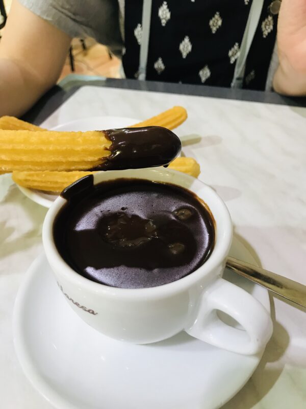 スペインのチョコレートカフェ