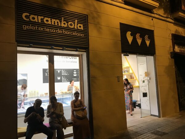 スペインのジェラート屋