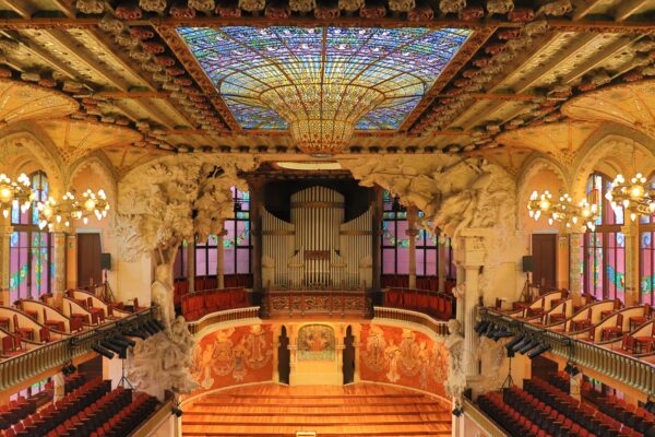 スペインのカタルーニャ音楽堂