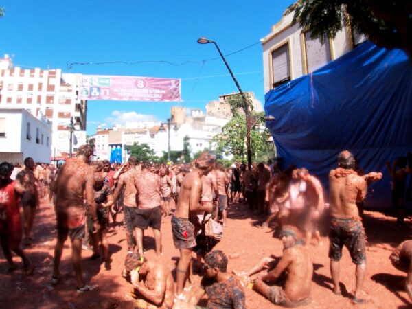 スペインのトマト投げ祭り