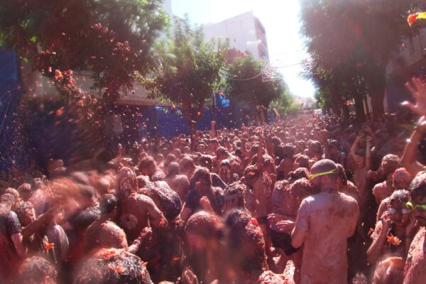 スペインのトマト投げ祭り